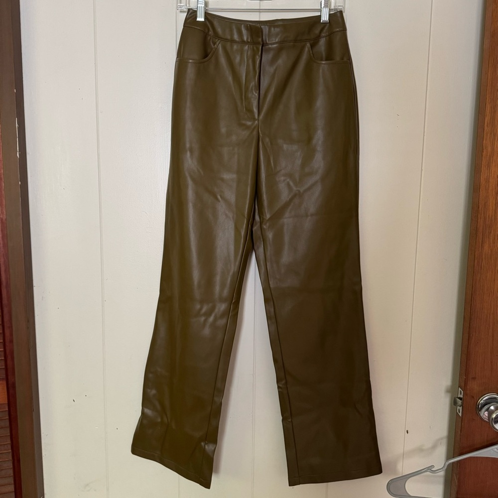 Asos Collusion Brand Faux Leather Pants